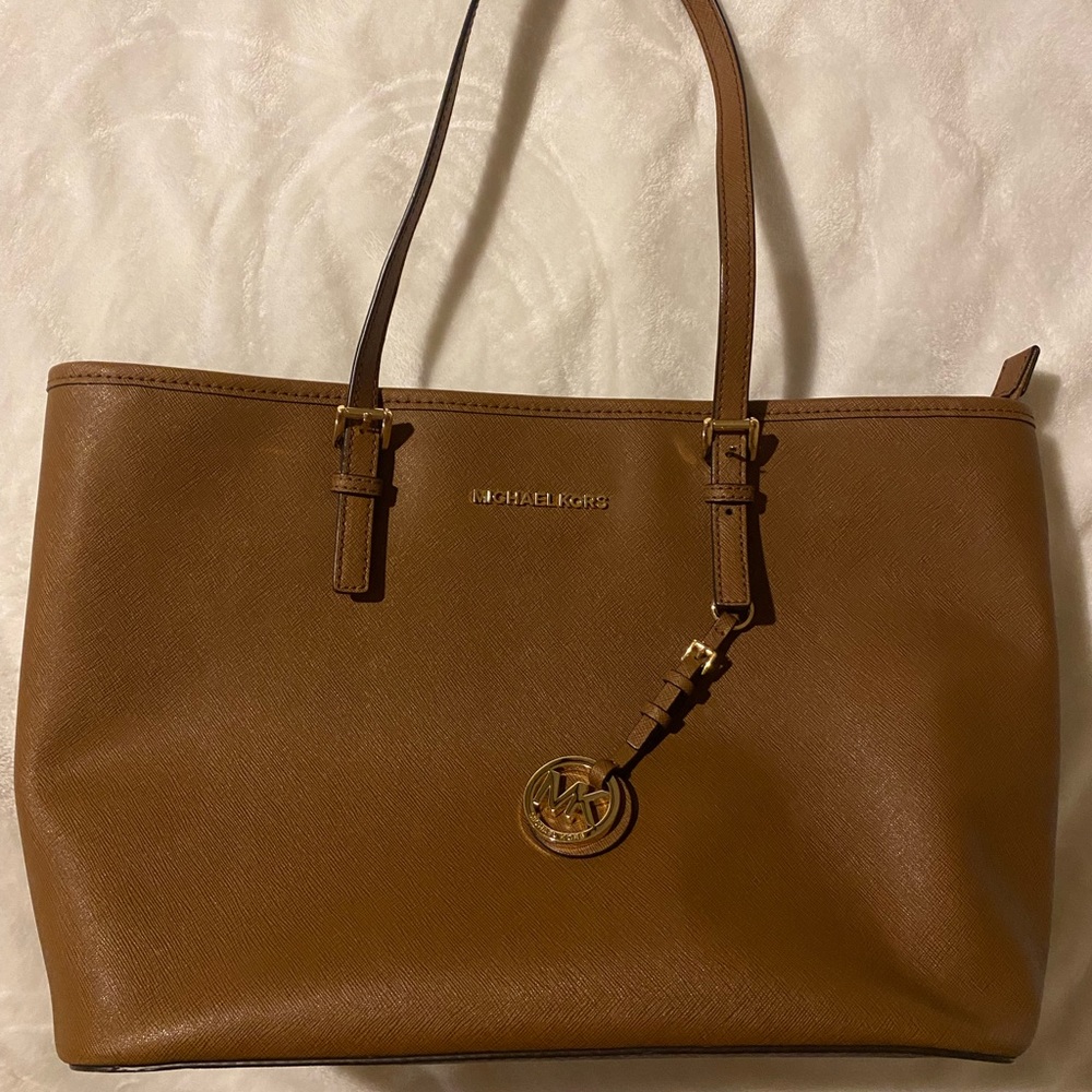 Michael Kors Jet Set Traveler Leather Tote
